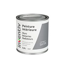Peinture Murs Boiseries Radiateurs satin 0,5L gris perle 1 - INVENTIV