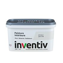 Peinture Murs Boiseries Radiateurs satin 2,5L Beige olive 7 - INVENTIV