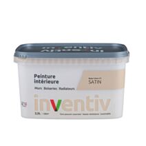 Peinture Murs Boiseries Radiateurs satin 2,5L Beige crème 5 - INVENTIV