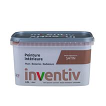 Peinture Murs Boiseries Radiateurs satin 2,5L Marron cappucino 2 - INVENTIV
