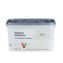 Peinture Murs Boiseries Radiateurs satin 2,5L Beige lin 6 - INVENTIV