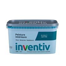 Peinture Murs Boiseries Radiateurs satin 2,5L Bleu maldives 2 - INVENTIV