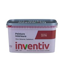 Peinture Murs Boiseries Radiateurs satin 2,5L Rouge grenat 2 - INVENTIV