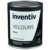 Peinture haute résistance & dépolluante Velours 2L Blanc- INVENTIV