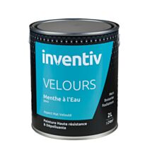 Peinture haute résistance & dépolluante Velours 2L Menthe à l'eau BM4 - INVENTIV