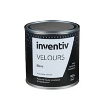 Peinture haute résistance & dépolluante Velours 0,5L Blanc- INVENTIV