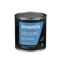 Peinture haute résistance & dépolluante Velours 0,5L Bleu crépuscule BC4 - INVENTIV