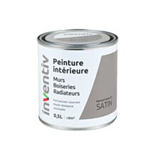 Peinture Murs Boiseries Radiateurs satin 0,5L Marron fume 3 - INVENTIV