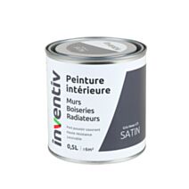 Peinture Murs Boiseries Radiateurs satin 0,5L gris hiver 2 - INVENTIV