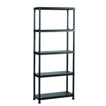 Etagère 5 tablettes 176 x 75 x 32 cm noir - INVENTIV