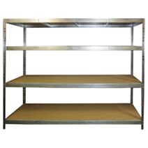 Etagère de rangement charge lourde 300kg 4 tablettes 185x200x50cm - INVENTIV