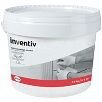 Colle carrelage en pâte murs intérieurs D2 blanc 15kg - INVENTIV