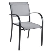 Fauteuil de jardin Oze Alu Gris Clair - INVENTIV