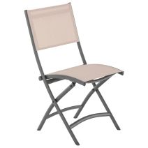 Chaise pliante aluminium Pop lin 46x60xH.89cm - INVENTIV