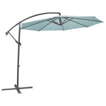 Parasol déporté Alto3 Ø3m bleu island - INVENTIV