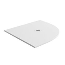 Receveur Quart de cercle Mia 90x90x3cm Blanc Texture ardoise - INVENTIV