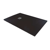 Receveur extra plat Mia 120x80x3cm Noir Texture ardoise - INVENTIV