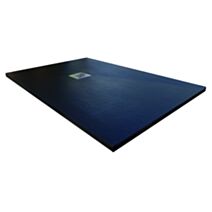 Receveur extra plat Mia 140x90x3cm Noir Texture ardoise - INVENTIV