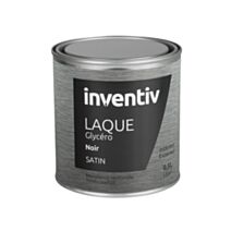 Peinture Laque Glycéro Noir Satin 0,5L - INVENTIV