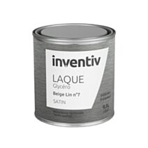 Peinture Laque Glycéro Beige lin n°7 Satin 0,5L - INVENTIV