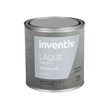Peinture Laque Glycéro Gris zinc n°4 Satin 2L - INVENTIV