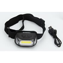 Lampe frontale LED rechargeable 500 lumens + détecteur de mouvement - INVENTIV