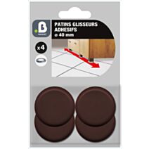 Patin glisseur marron Ø40mm - B RESIST