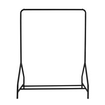 Portant simple 2 barres métal noir H.150x116x45cm - INVENTIV