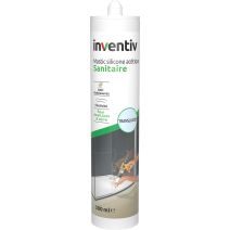 Mastic sanitaire acétique translucide 300 mL - INVENTIV