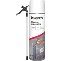 Bombe aérosol Mousse expansive isolante 500ml - INVENTIV
