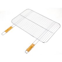 Grille Barbecue 60x40cm manche bambou - INVENTIV