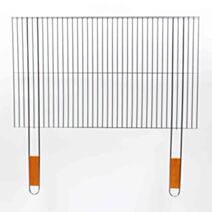 Grille Barbecue 67x40cm manche bambou - INVENTIV