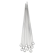 10 Brochettes inox 40cm - INVENTIV