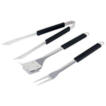 Set Barbecue 3 pièces (pince + fourchette + brosse manche soft touch) - INVENTIV