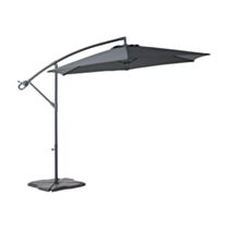 Parasol déporté Essentia Ø3m Gris - INVENTIV