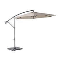 Parasol déporté Essentia Ø3m Taupe - INVENTIV