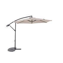 Parasol déporté Essentia Ø3m Taupe - INVENTIV