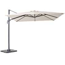 Parasol déporté Solix 3x3m Beige - INVENTIV
