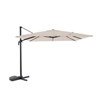 Parasol déporté Solix 3x3m Beige - INVENTIV