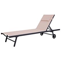 Bain de soleil Mikado alu 190x60x30cm lin - INVENTIV