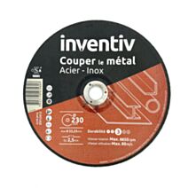 Disque Métal/Inox 230x2,5mm - INVENTIV