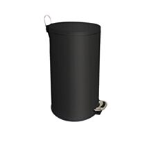 Poubelle de cuisine à pédale Vénus 30L Noir mat - INVENTIV