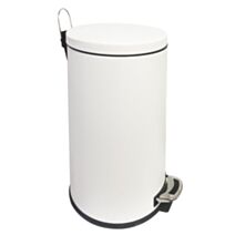 Poubelle de cuisine à pédale Vénus 30L Blanc mat - INVENTIV