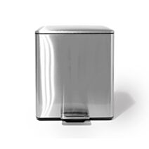 Poubelle de tri à pédale Neptune 25L+15L Satin - INVENTIV