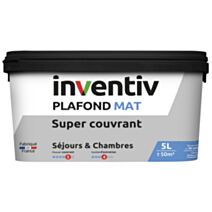 Peinture plafond super couvrant mat Plafond & séjour 5L - INVENTIV