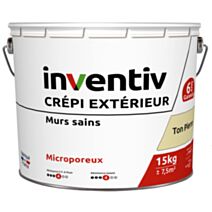 Crépi extérieur ton pierre 15kg - INVENTIV