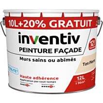 Peinture façade murs sains ou abîmés pliolite® ton pierre 10+2L - INVENTIV