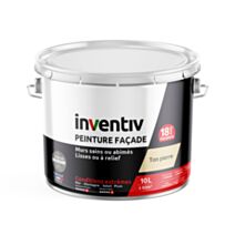 Peinture façade technologie siloxane ton pierre 10L - INVENTIV