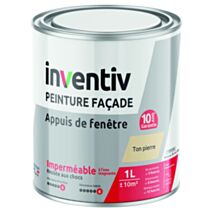 Peinture façade/appui de fenêtre ton pierre 1L - INVENTIV
