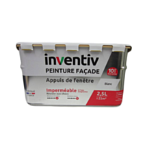 Peinture façade spéciale appui de fenêtre blanc 2,5L - INVENTIV